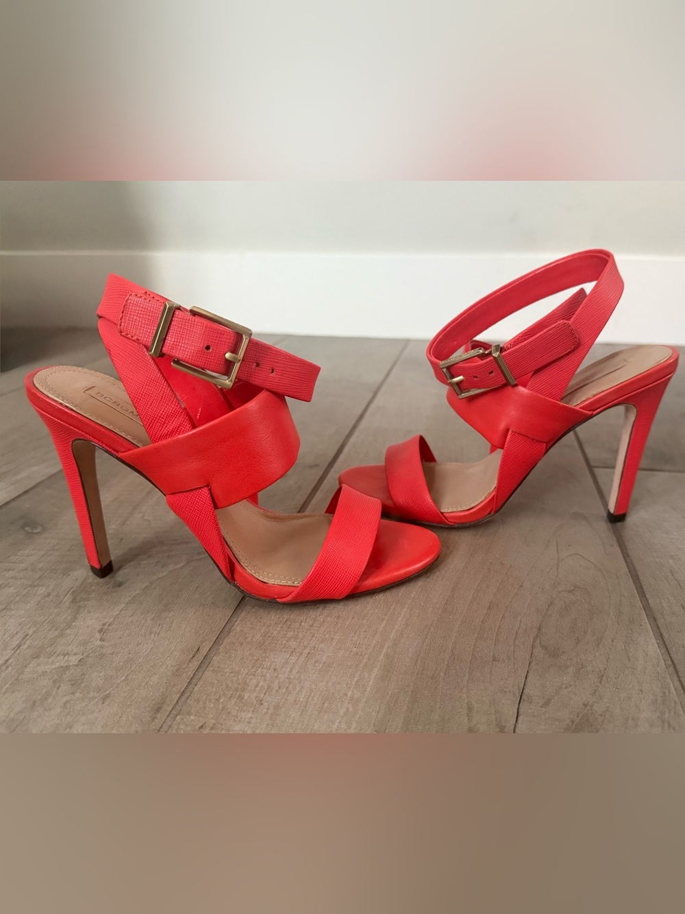 BCBG Max Azria Coral Strappy Stiletto Sandals | Size 7